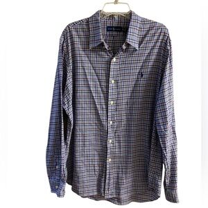 Ralph Lauren Men's Multicolor Checkered Shirt casual long sleeve XXL